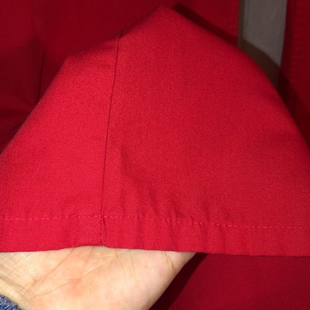 UA M Red Unisex Drawstring Scrub Pants - Picture 9 of 11